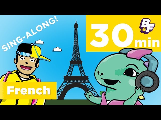 30 Minute French Sing-Along Compilation for Beginners | BASHO & FRIENDS 4k Learning Songs for Kids