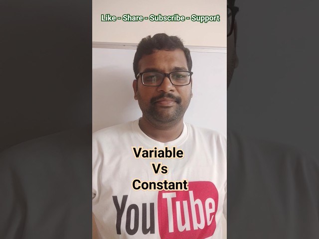Variable Vs Constant in C Language #cprogramming #computerlanguage