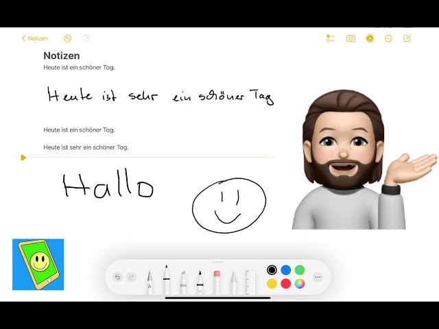 Neue Funktionen in der Handschrift Erkennung auf dem iPad