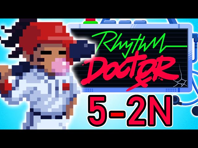 If the heart breaks, I restart the level with easier difficulty until I beat it - Rhythm Doctor 5-2N
