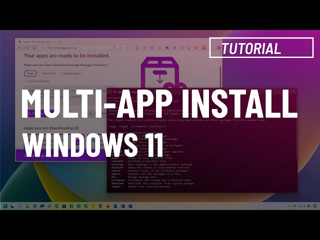 Windows 11: Bulk install multiple apps (3 ways)