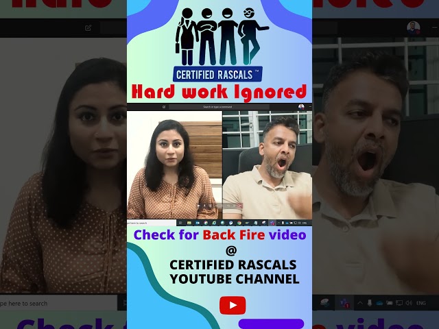 Hard work Ignored | Certified Rascals #comedy #officelaughs #RollBack #ShortFilm #aftereffects #rofl