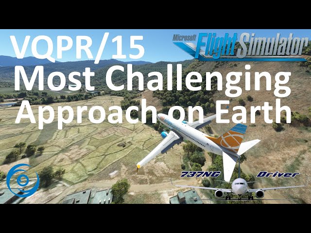 The MOST CHALLENGING approach on earth - Paro Runway 15 | Real Airline Pilot
