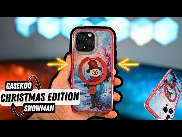 CASEKOO Christmas Edition Case for iPhone 15 Pro Max : Snowman