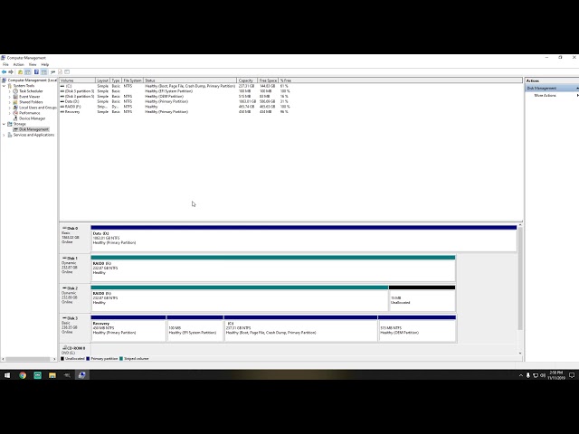 RAID 0 - Windows 10 Striped Volume