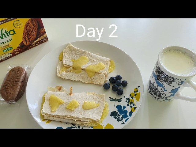 A 7-day self-isolation (Quarantine) short production (Breakfast time-lapse)