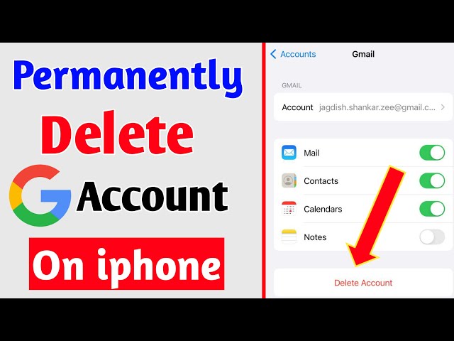 How To Delete Permanently Google Account On iPhone 2024