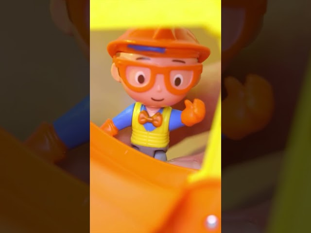 What Construction Vehicle am I? | Blippi Toy Music Videos | #shorts #blippi #toys