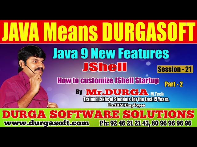 Java 9 New Features || Session - 21 || How to customize JShell Startup Part - 2 by Durga sir
