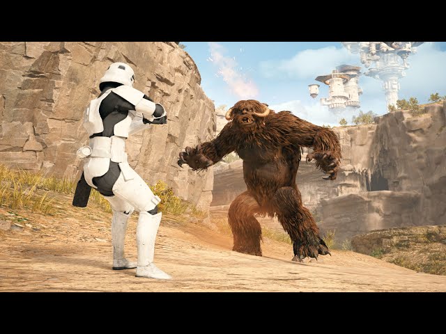 Stormtroopers vs Wampa - STAR WARS JEDI SURVIVOR NPC Wars