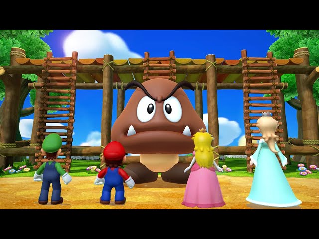 Mario Party Series Minigames - Mario Vs Yoshi Vs Peach Vs Luigi (Master Difficulty)