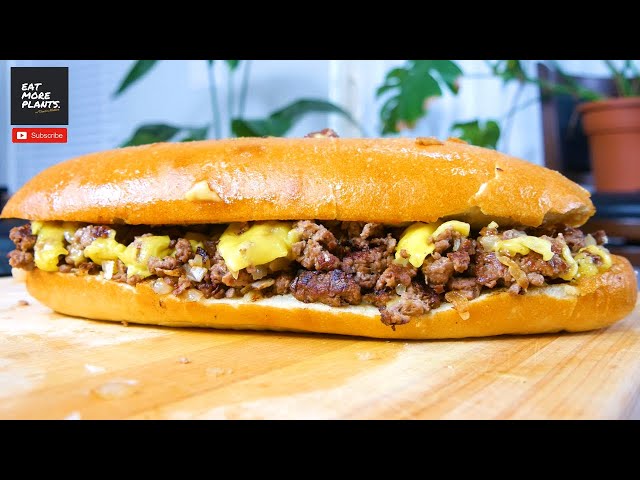 How to make a plant-based CLASSIC PHILLY CHEESESTEAK🔥🔥🔥