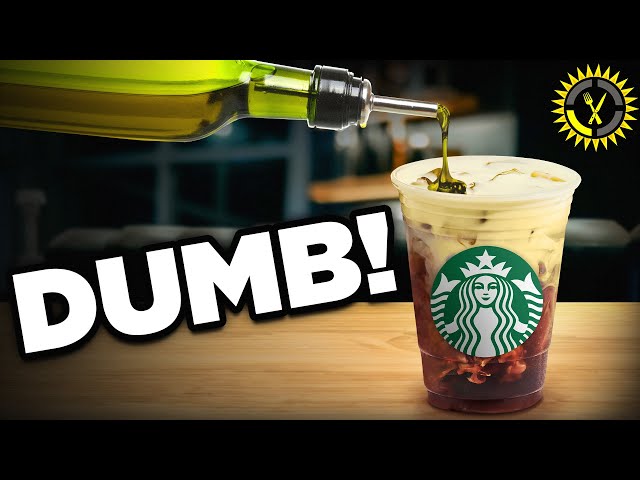 Food Theory: The New Starbucks Drink is a Total FAILURE! (Olive Oil Coffee)