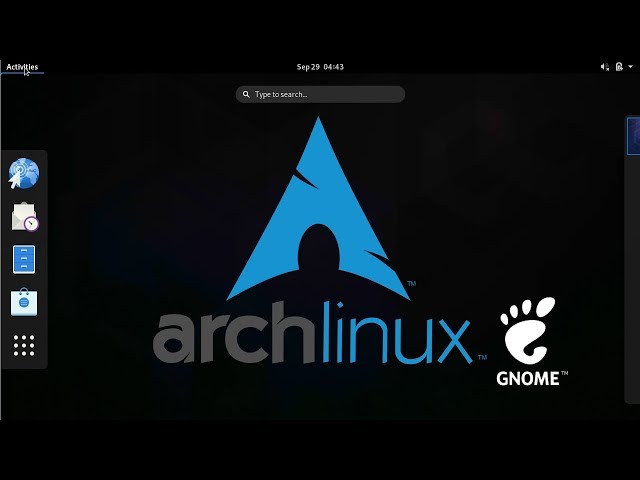 How to install GUI in Arch Linux - Desktop Environment Gnome