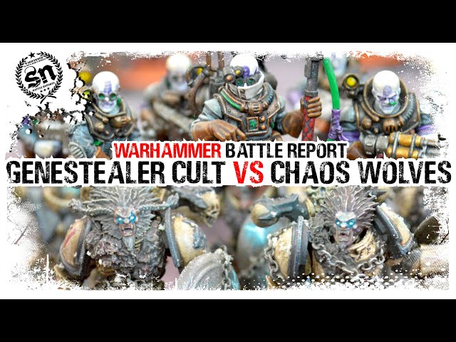 Genestealer Cult vs Chaos Wolves - Warhammer 40,000 (Battle Report)