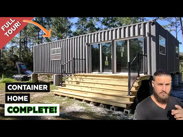 My Container Home Is DONE! Full Tour of My Shipping Container Home!