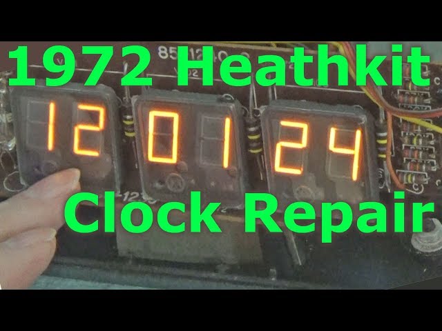 1972 Heathkit GC-1005 Panaplex Clock Repair