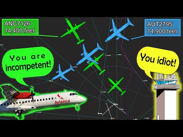 Avianca and Austral ALMOST COLLIDE MIDAIR | Insults on frequency!