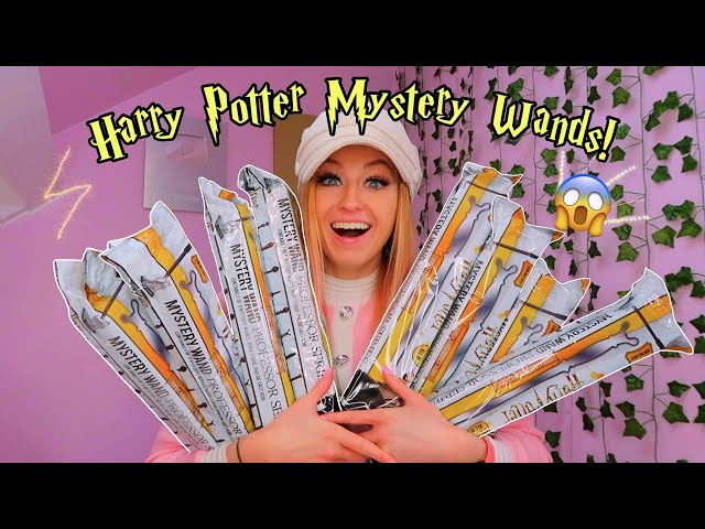 UNBOXING 8 MYSTERY *SPECIAL EDITION* HARRY POTTER WANDS!😱⚡️*can we find the GOLDEN Wand?!*😍