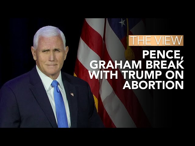 Pence, Graham Break With Trump On Abortion | The View