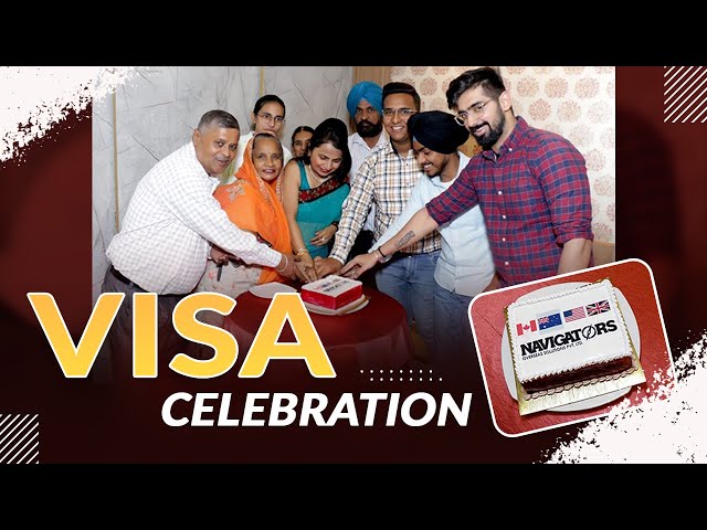 Glimpse of  Visa Celebration in Navigators Overseas | Visa Celebrations | Navigators Overseas