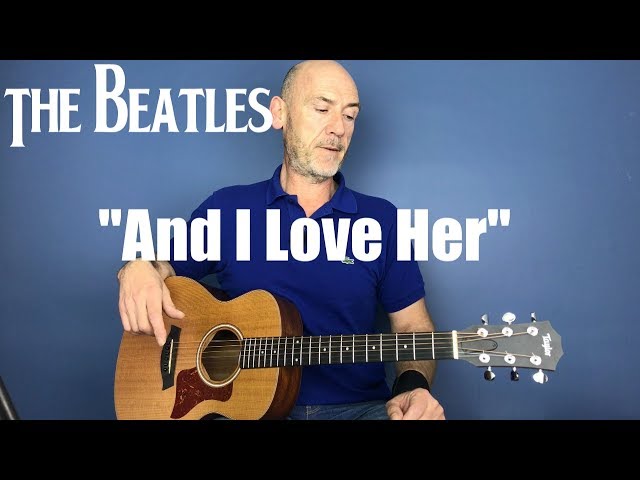 And I love her - The Beatles - Guitar lesson Pt 1 by Joe Murphy