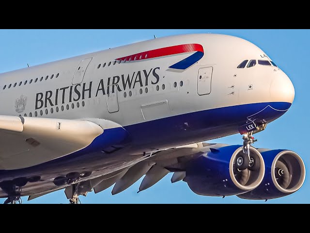 20 HEAVY Aircraft LANDINGS from UP CLOSE  | A380 747 A340 | Vancouver Airport Plane Spotting