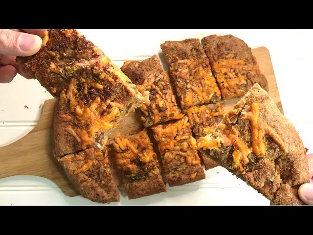 The healthiest Brown Bread I have ever made. Garlic Cheesy Bread #ASMR