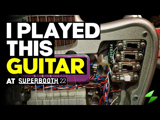 I played this and other unique guitars at #superbooth22