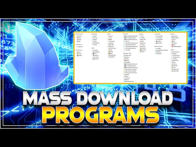 Mass Downloading and Installing Programs on Windows