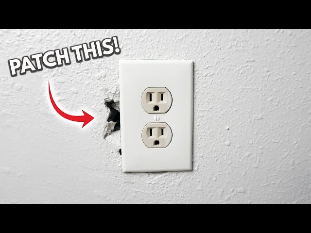 How To Repair Overcut Or Damaged Drywall Around Electrical Box Outlet | DIY Tutorial For Beginners!