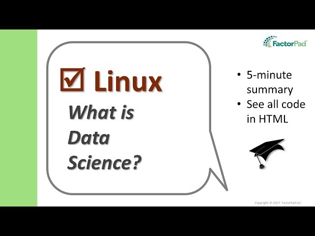 What is Data Science?  Factors for success