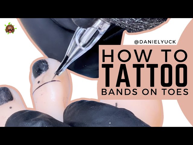How To Tattoo Dainty Toe Bands