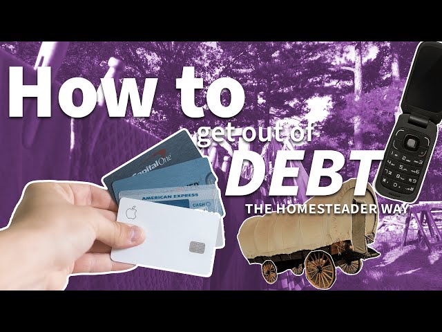 How to Get Out of Debt (the Homesteader Way)