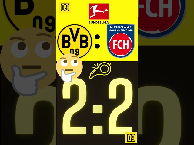 Katastrophe ⁉️2:0 Sieg verschenkt Borussia Dortmund gegen 1. FC Heidenheim #bvb #borussiadortmund