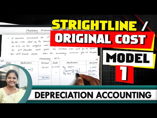 [2] Straightline Method | Depreciation Accounting | Original Cost | Numerical Problem | Kauserwise