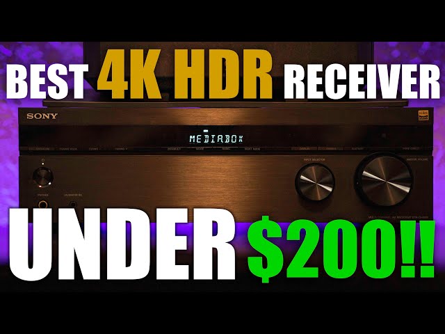 The BEST 4K HDR Home Theater Receiver UNDER $200! - Sony STR-DH590 Review