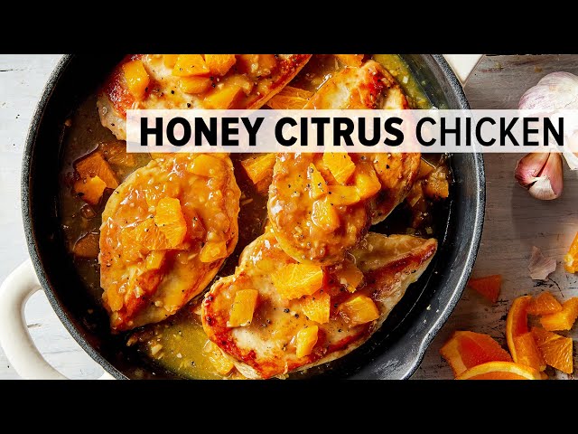 HONEY CITRUS CHICKEN BREASTS | from my healthy meal prep cookbook!