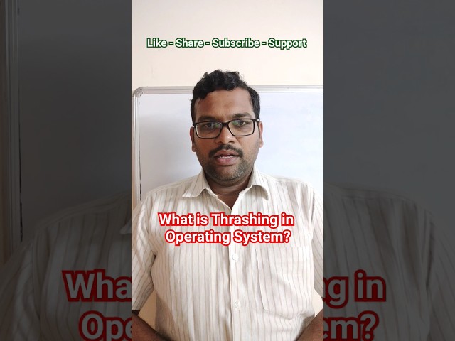 What is Trashing in Operating System? || Operating System Interview Questions #os