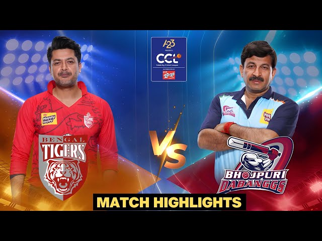 Clinical Bengal Tigers's Perfect Win Over Bhojpuri Dabanggs | CCL 13 Match highlights