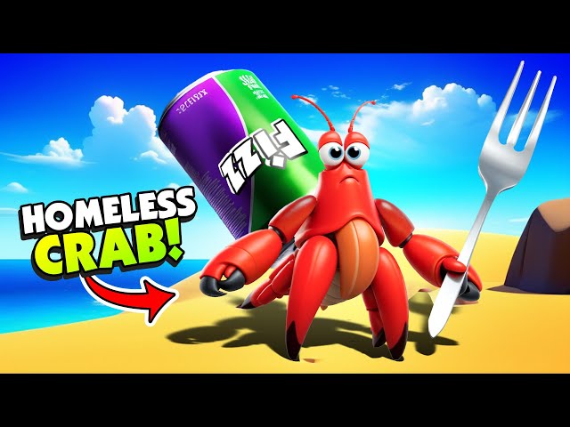 My CRAB'S Shell Was Stolen By A SHARK! - Another Crab's Treasure