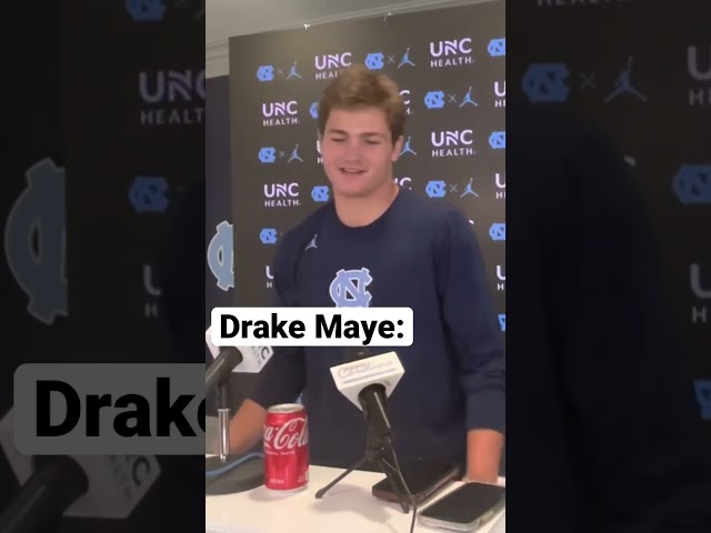UNC Football's Drake Maye on NC State