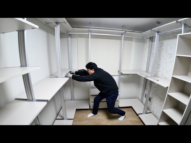 The Process of Creating Quick and Accurate Custom Dressing Room. Smart Korean Furniture Factory