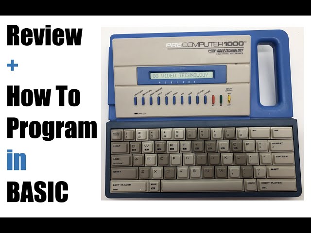 vTech Precomputer 1000 How to Program BASIC Review Vintage Computer #retrocomputer #vintagecomputer
