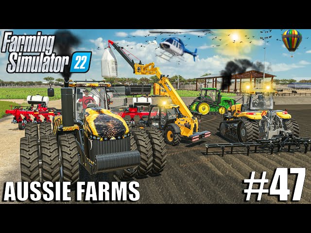 Seeding NEW CROPS with CUSTOM CHALLENGER | Aussie Farms #47 | Farming Simulator 22