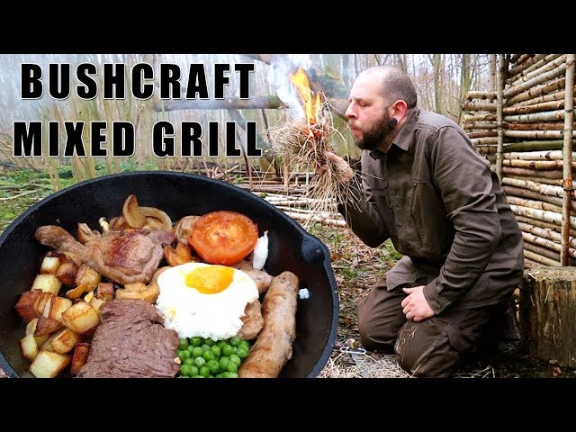 Bushcraft Mixed Grill on Campfire