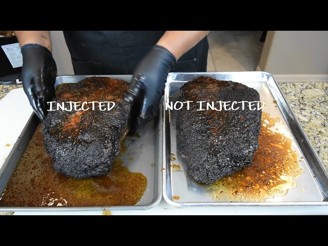 How To Smoke The Best Beef Brisket - Injected vs. Non Injected