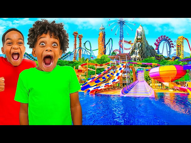 SURPRISING DJ & KYRIE WITH A TRIP TO THE BEST WATER PARK IN THE WORLD | The Prince Family Clubhouse