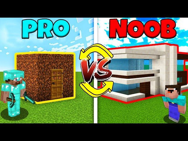 Minecraft Battle: NOOB vs PRO: SWAPPED HOUSE CHALLENGE / Animation Compilation