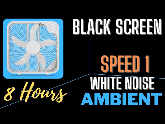 Royal Sounds - White Noise | 8 Hours of Box Fan Speed 1 Ambient For Improved Sleep, Study and Focus